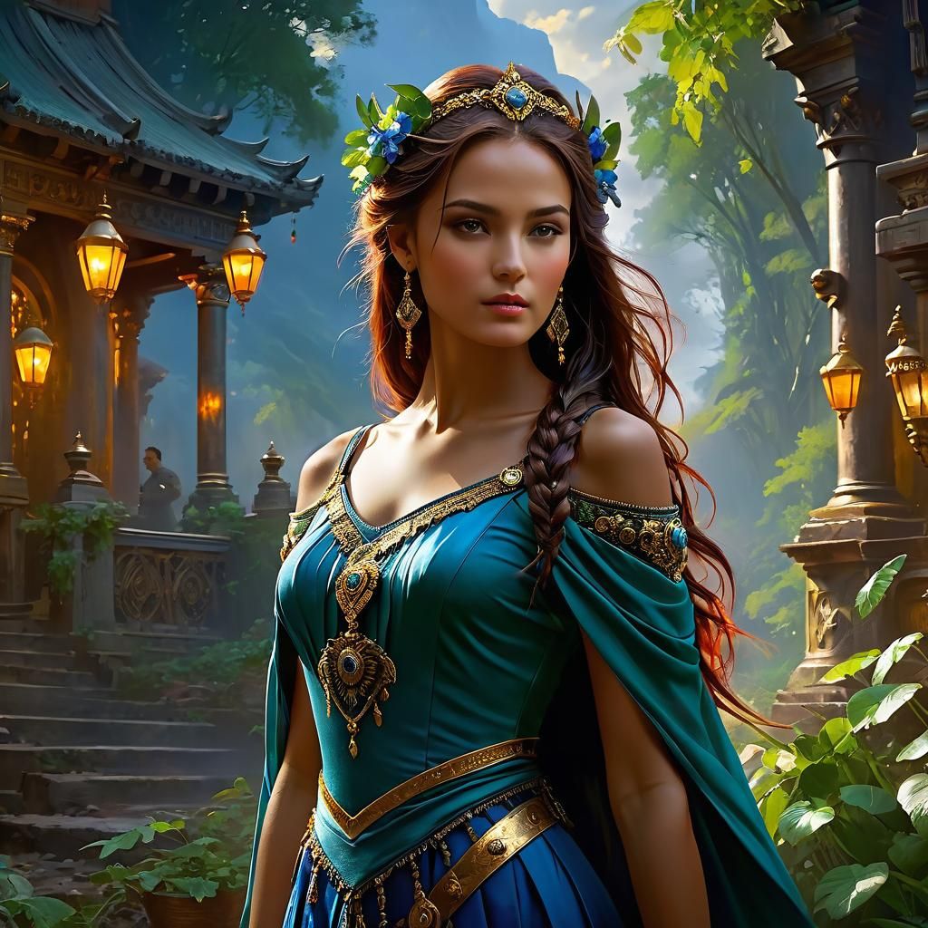 Fantastical Matte Painting with Intricate Details