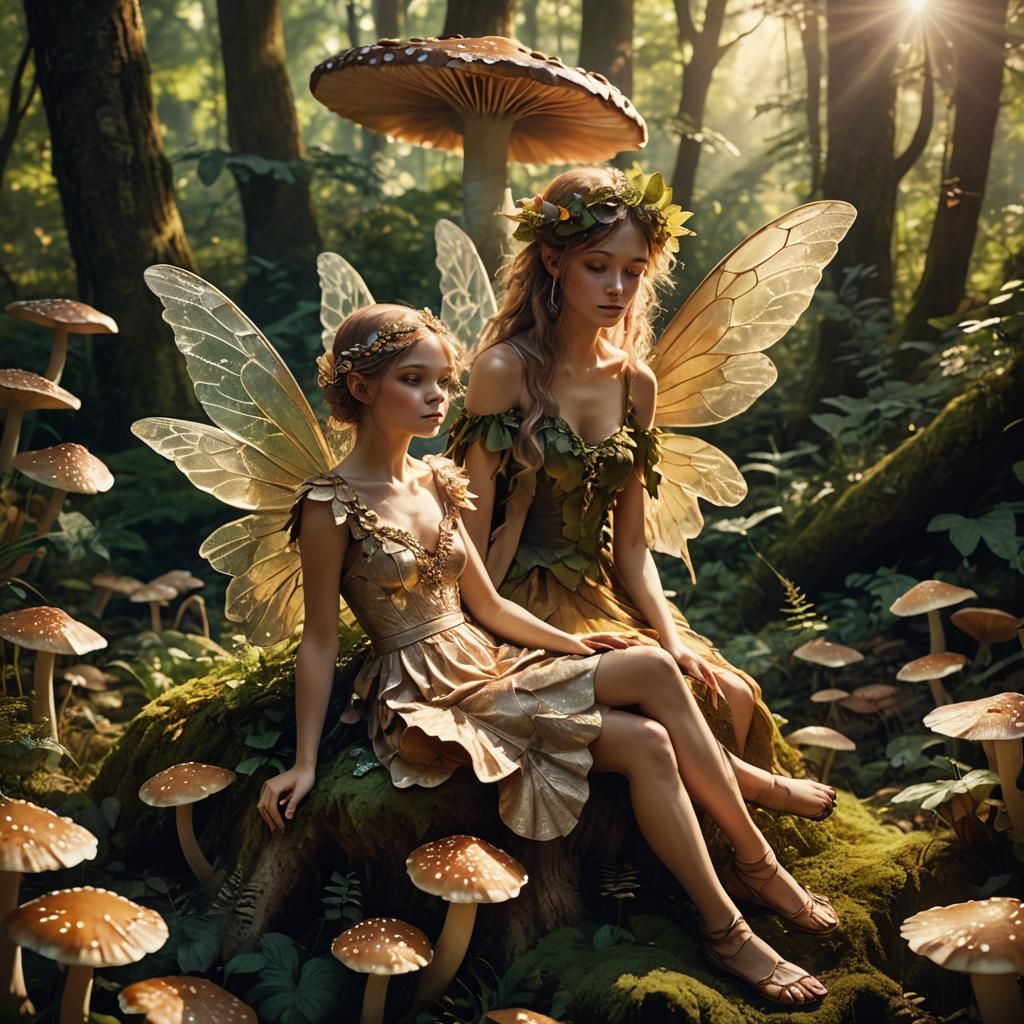 Summer Fae in Lush Forest, Unreal Engine 3D