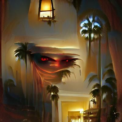 Sinister Hotel California Illustration