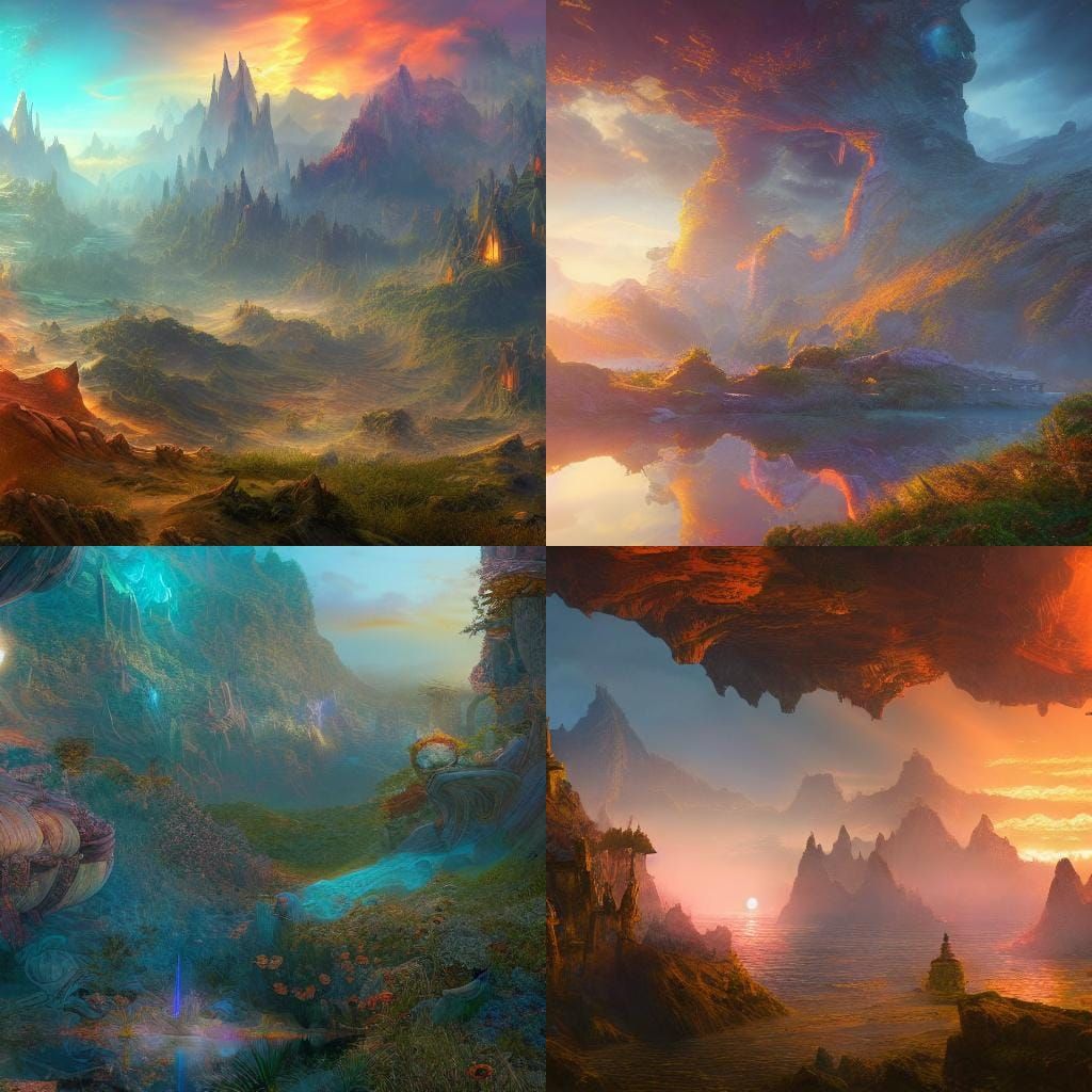 Fantastical Sunrise Radiance in Deep Color