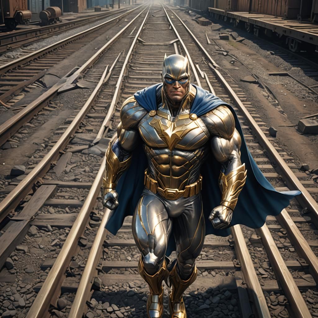 Superhero Car Rescue: Detailed Matte Painting