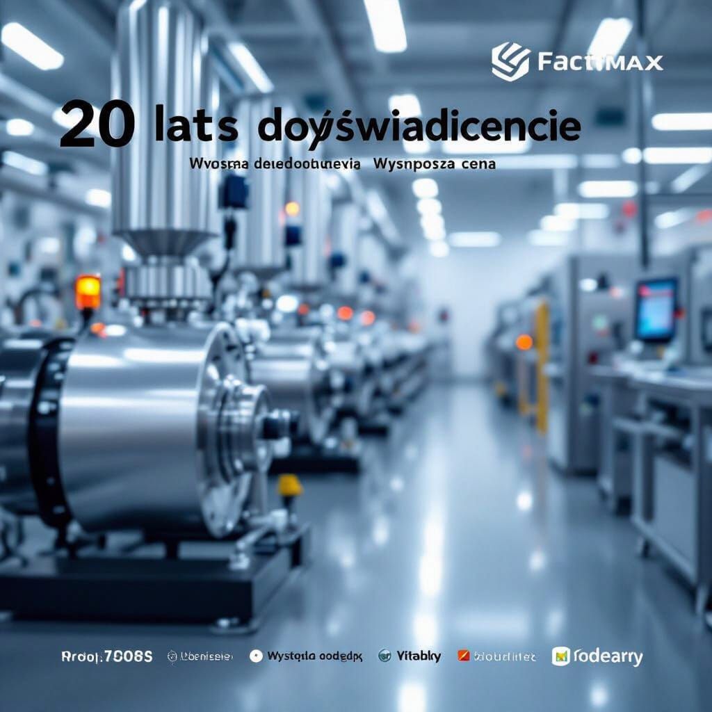 Industrial Factory Hall with Extruders and Band Heaters