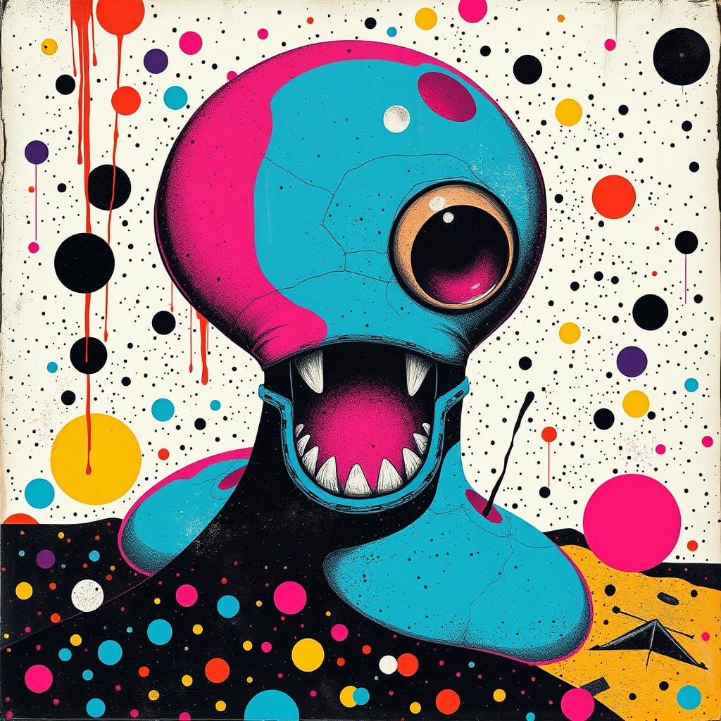 Graffiti Wyrm in Neon Galaxy