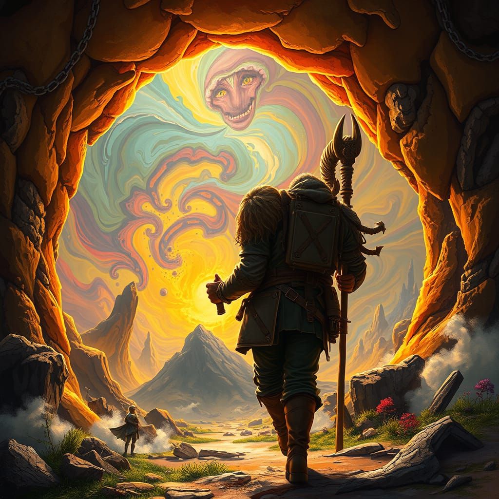 Mystical Mushroom Portal Unveils Otherworldly Realms