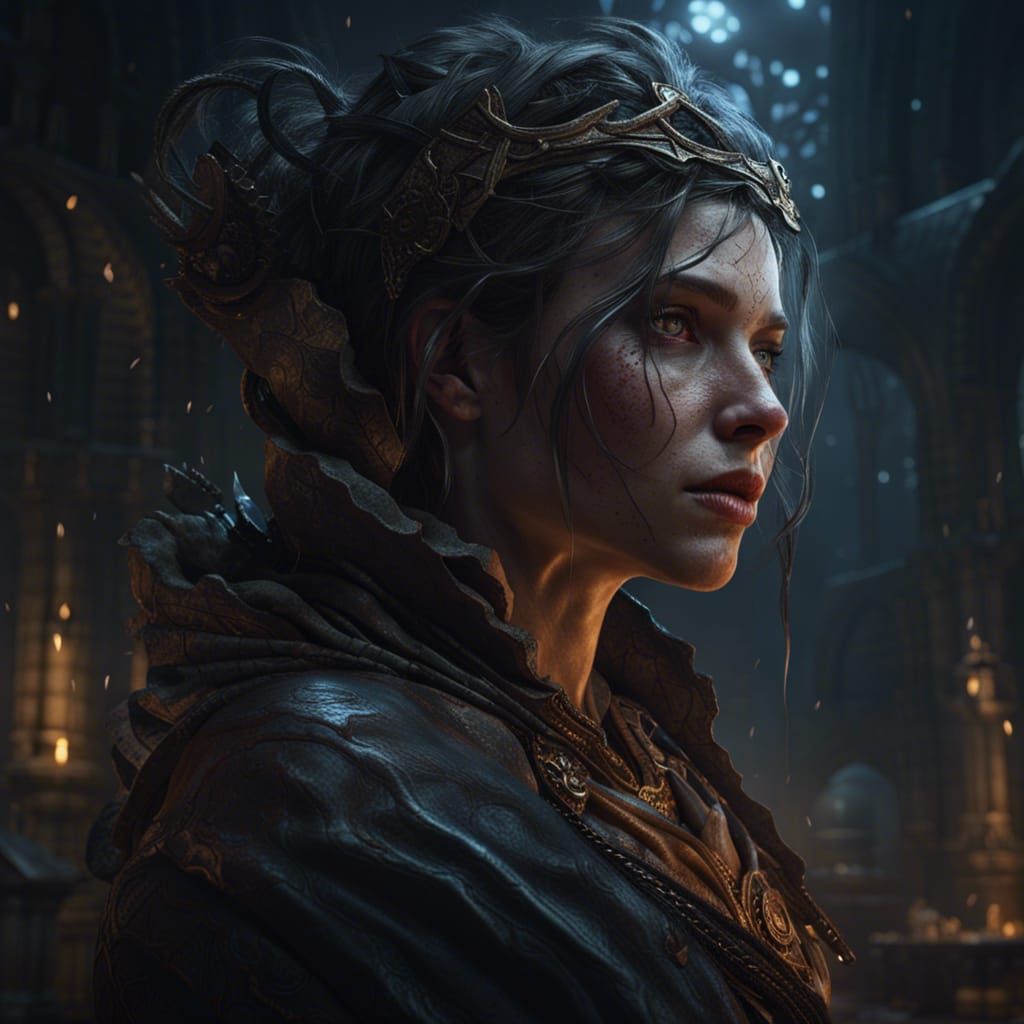 Lost Identity: Dark Fantasy Portrait in 8K Resolution