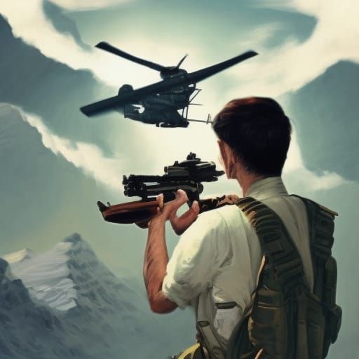 Rambo First Blood AK-47 Scene in Divine Light