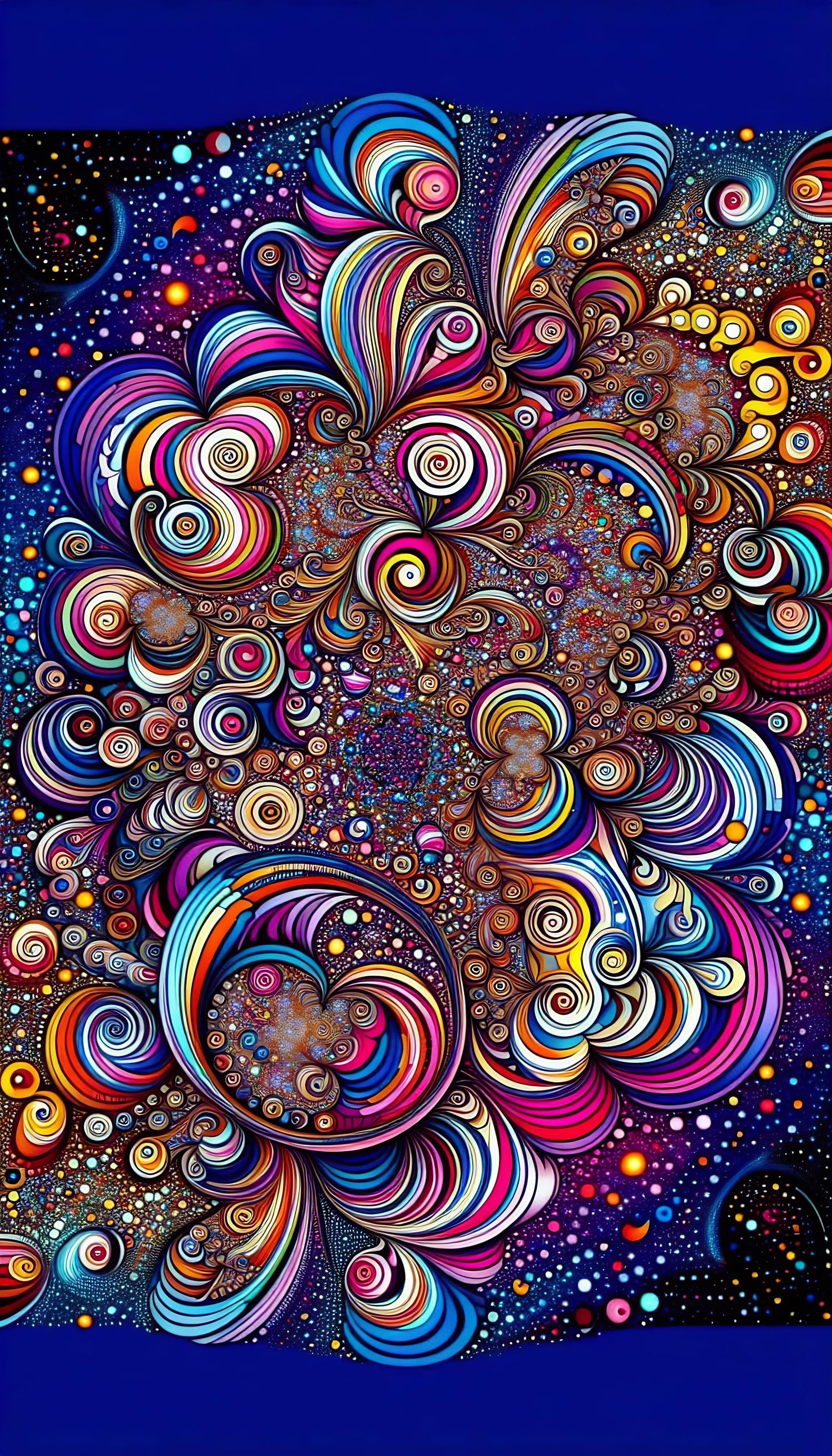 Psychedelic Mushroom Design in Pop Art Style