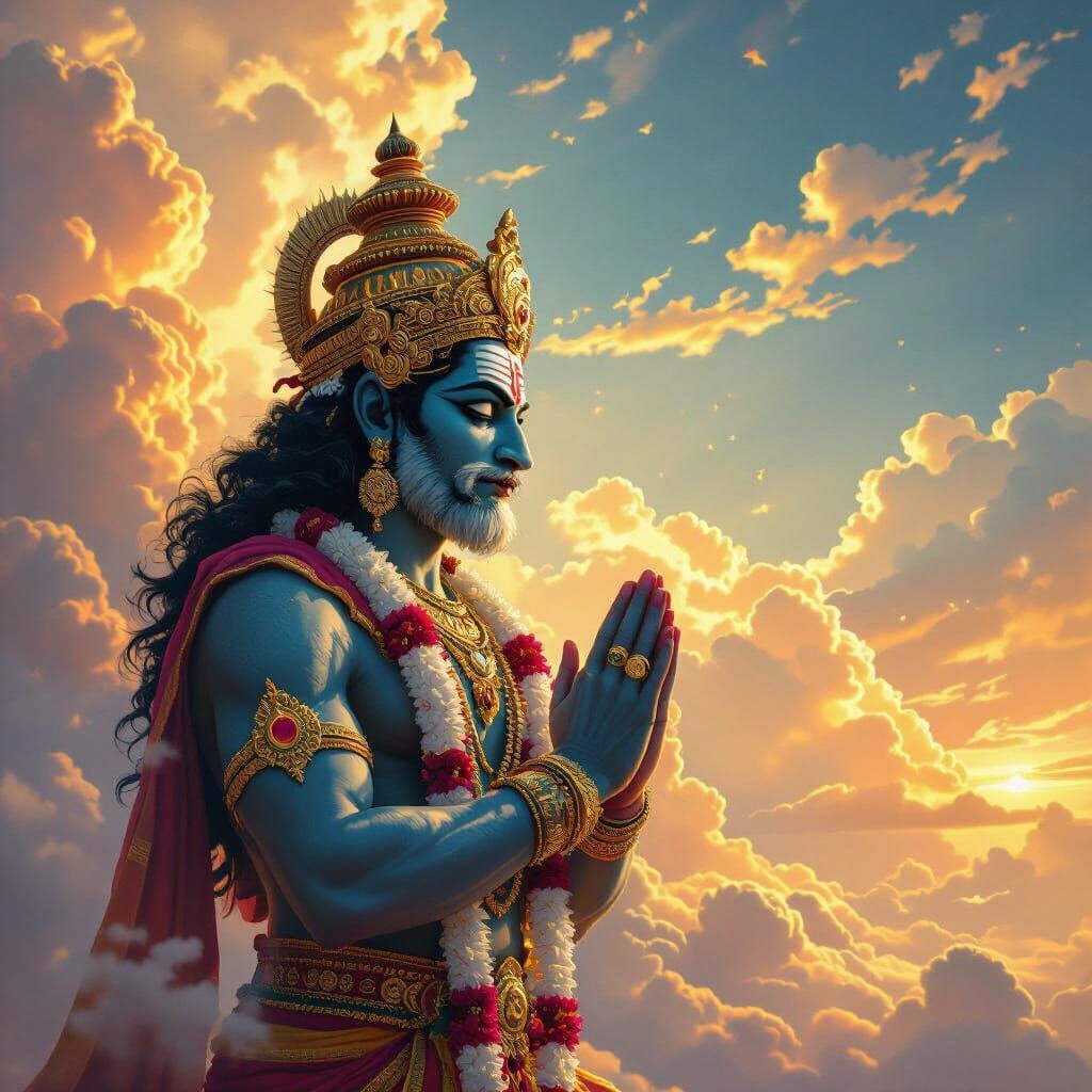Celestial Assembly Before Narasimha: Hyperrealistic Digital ...