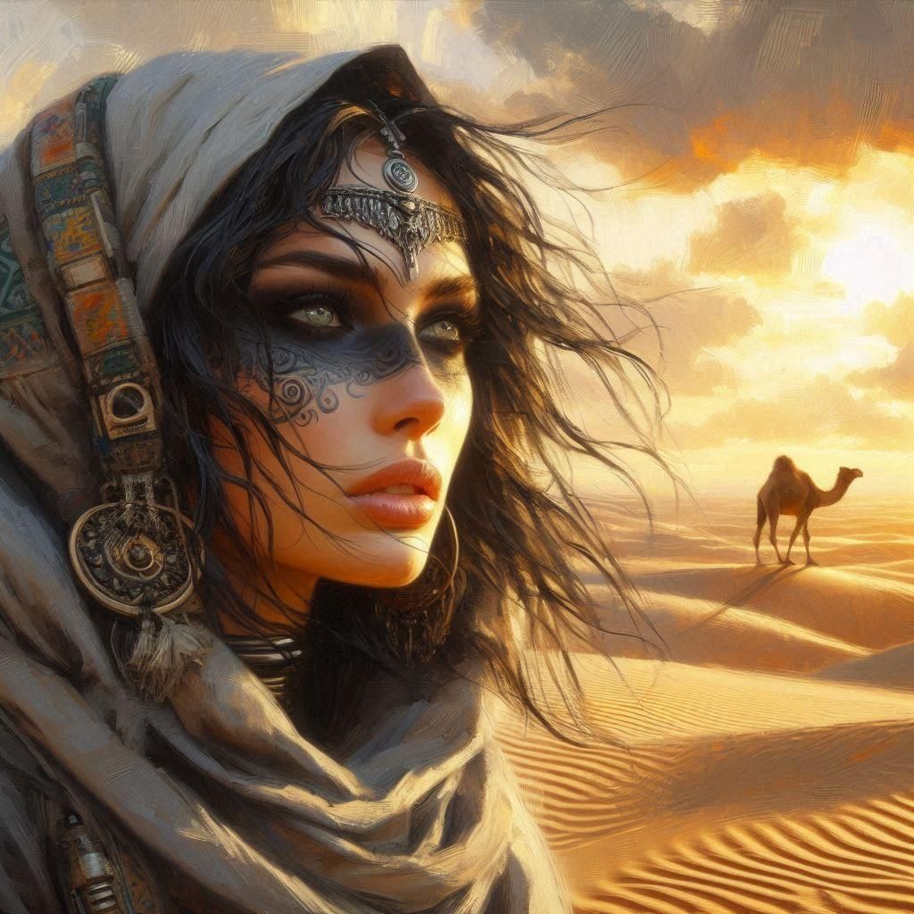 Aicha the Berber Woman Portrait