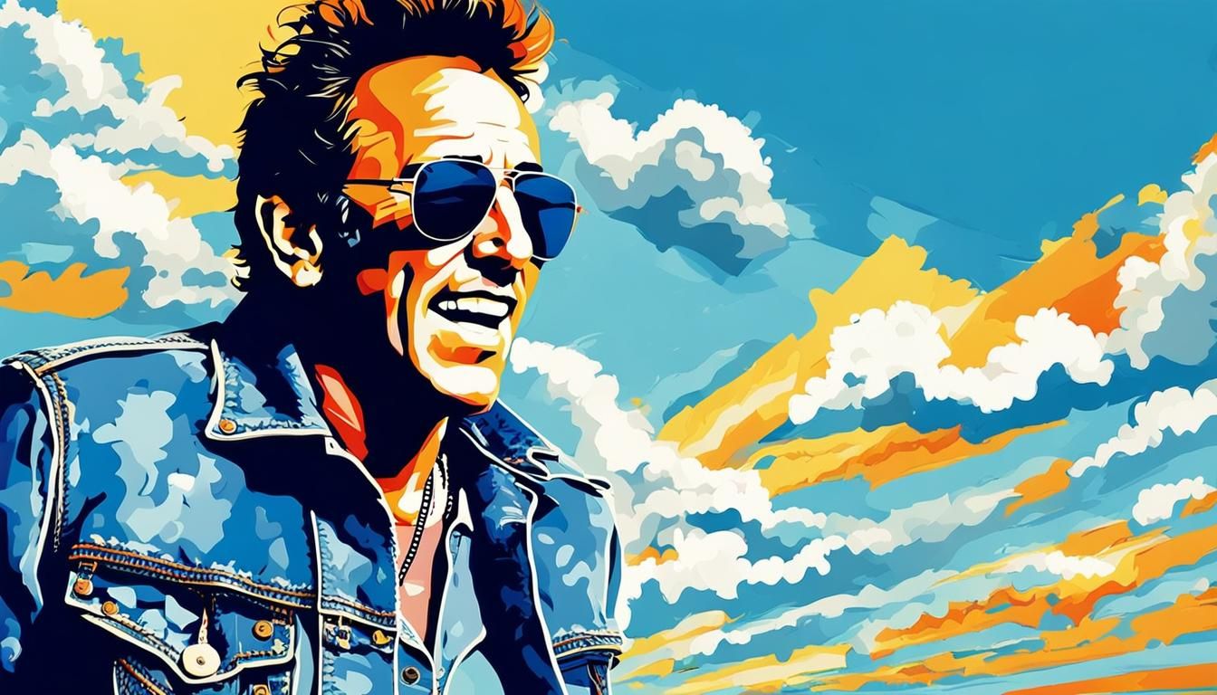 Singer in Sunglasses Under Bright Sun