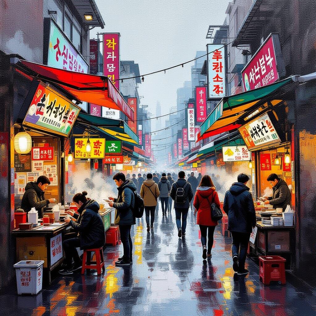 Namdaemun Market Street Food, Seoul: Gritty Realism