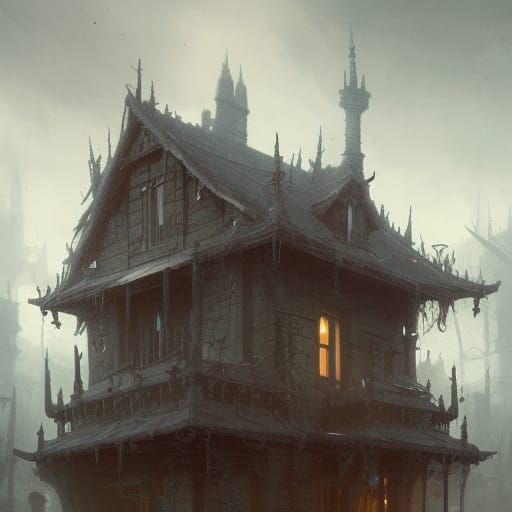 Skull House: Dark Fantasy Concept Art