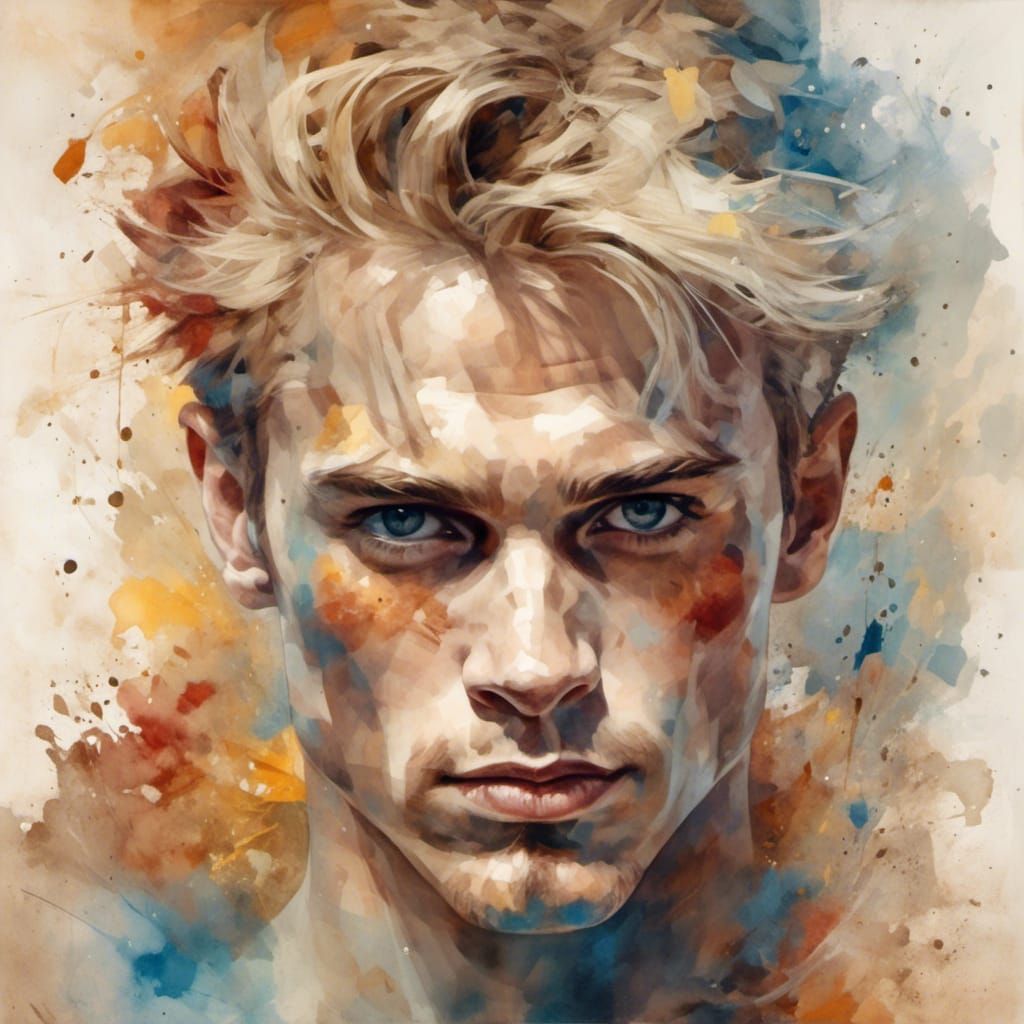 Headshot of a blond man