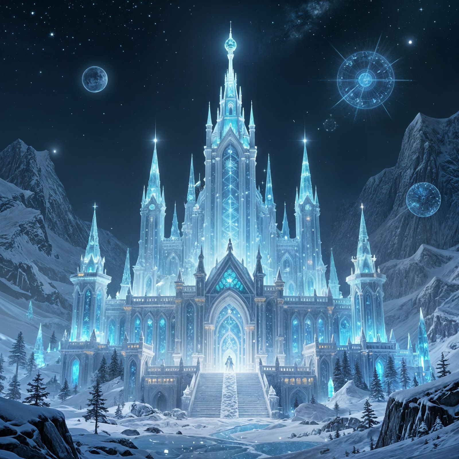 Crystalline Palace in Snowy Mountain Realm