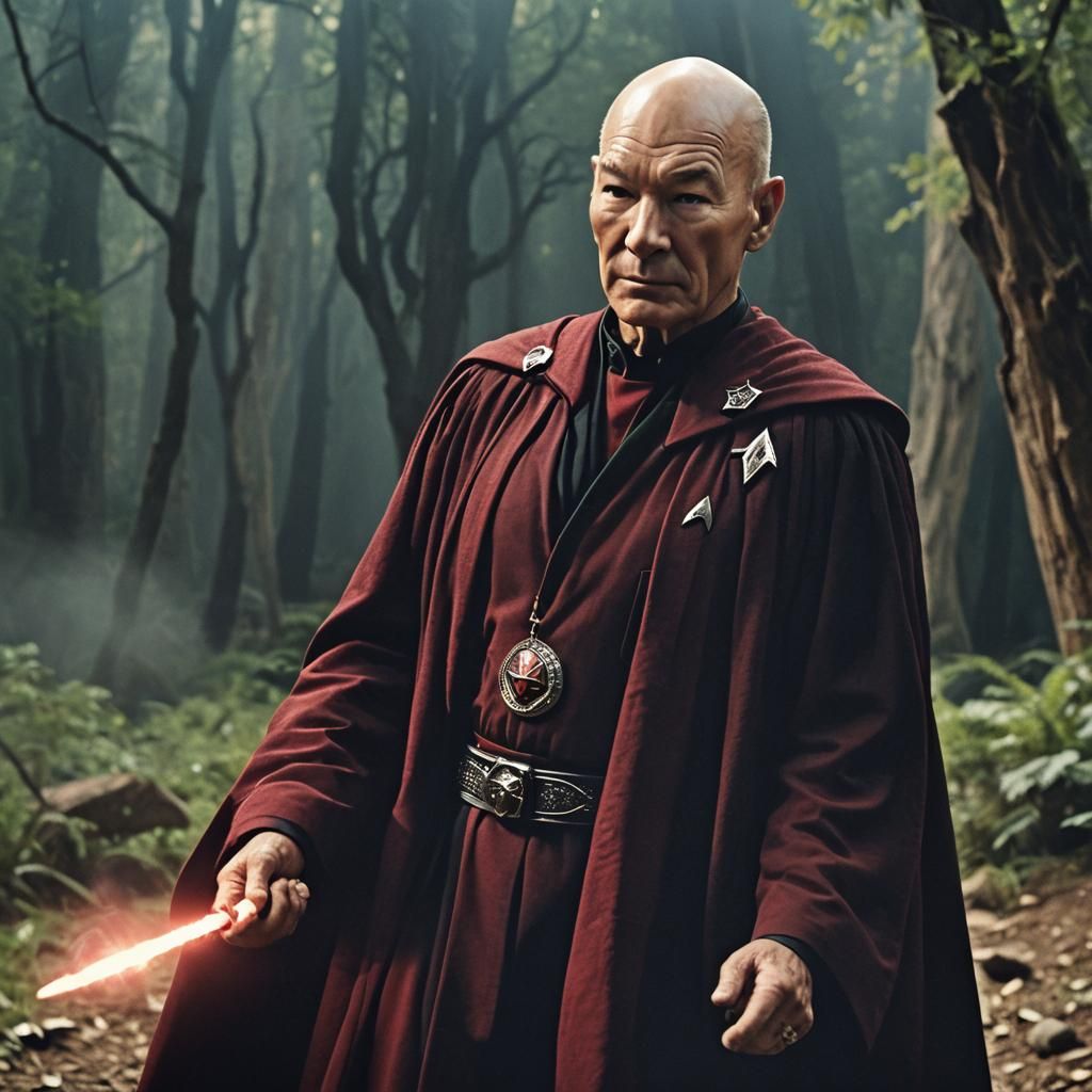 Patrick Stewart as D&D Wizard Film Still