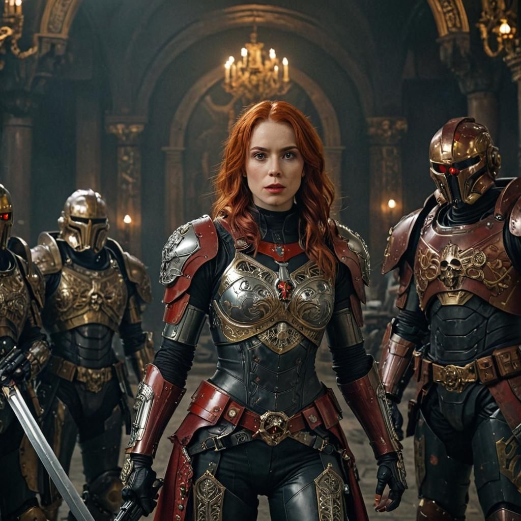 Sister of Battle and Space Marines in UHD Photograph