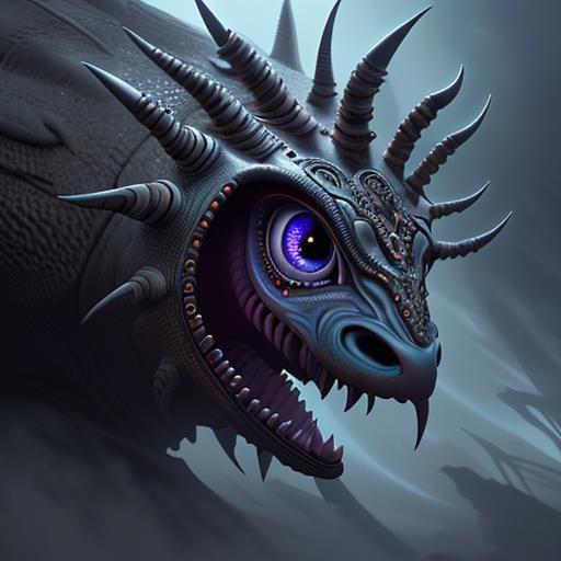 Detailed Cyclops with One Large Eye