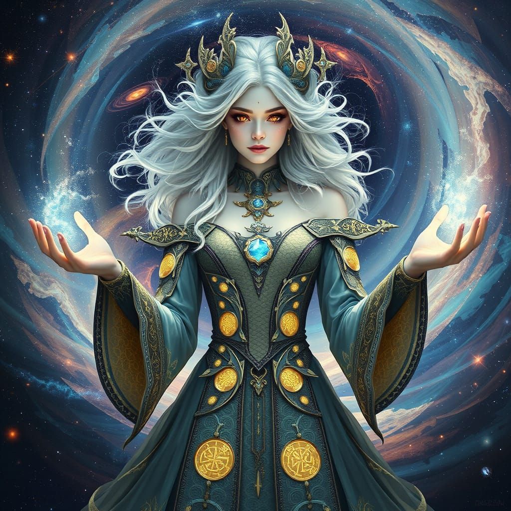 Celestial Sorceress Reigns Over the Galaxy