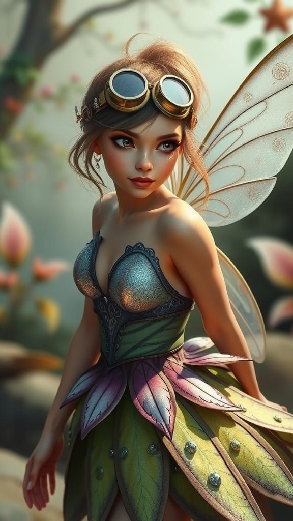 Mystical Pixie Fairy in Whimsical Setting