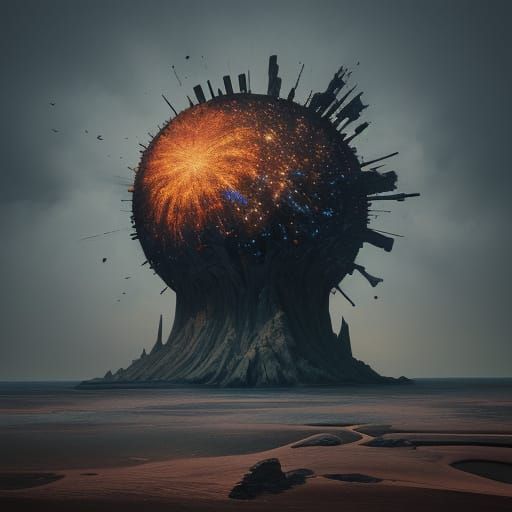 Surreal 4th of July Freakout in Digital Art