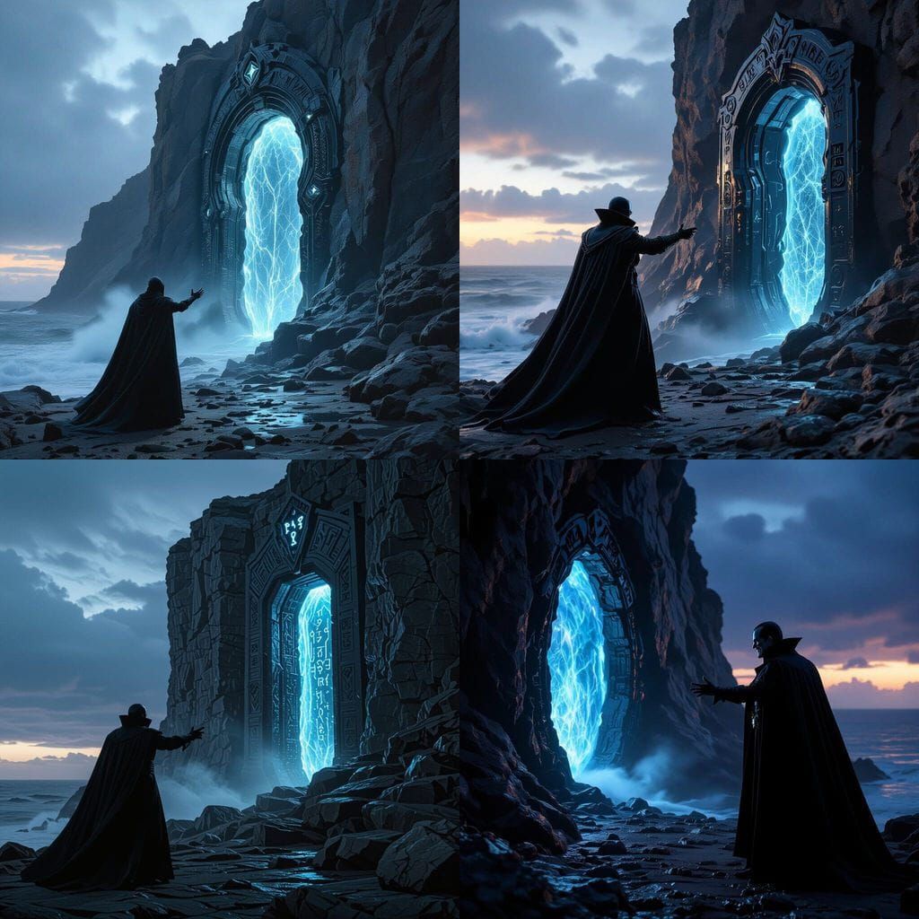 Villain Unveils Secret Lair Behind Shifting Cliff