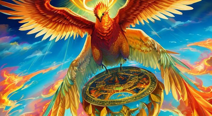 Phoenix Rising: A Surreal Oil Painting