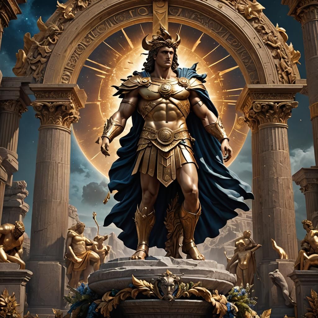 Apollo the Greek God: Detailed Matte Painting
