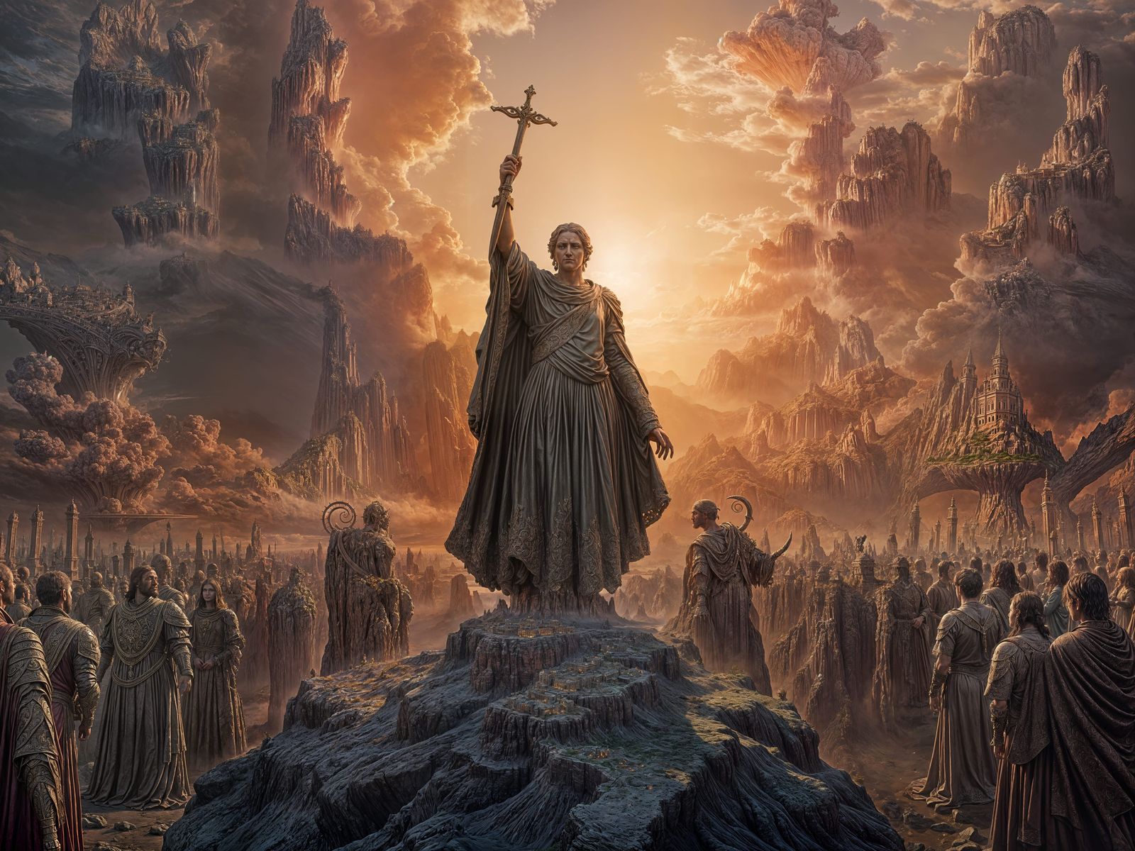 Baroque Masterpiece: Judgement Day in Deep, Vibrant Color