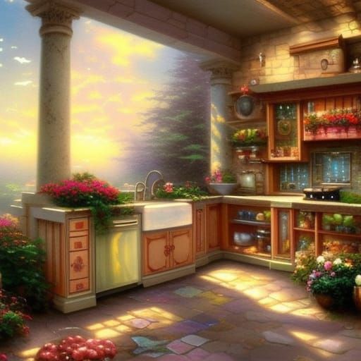 Ethereal Fantasy Kitchen in Brilliant Modern Style