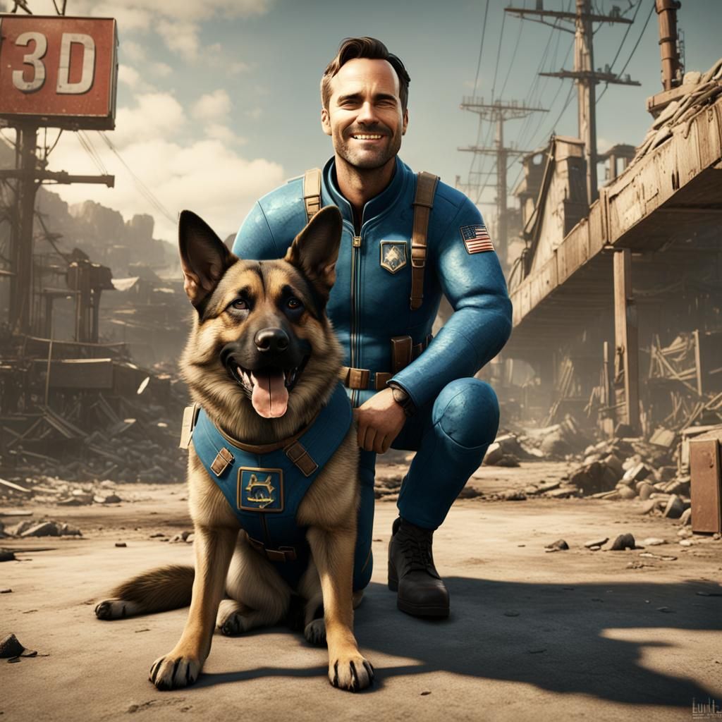 Will Forte in Vault 101 Jumpsuit, 3D Game Art