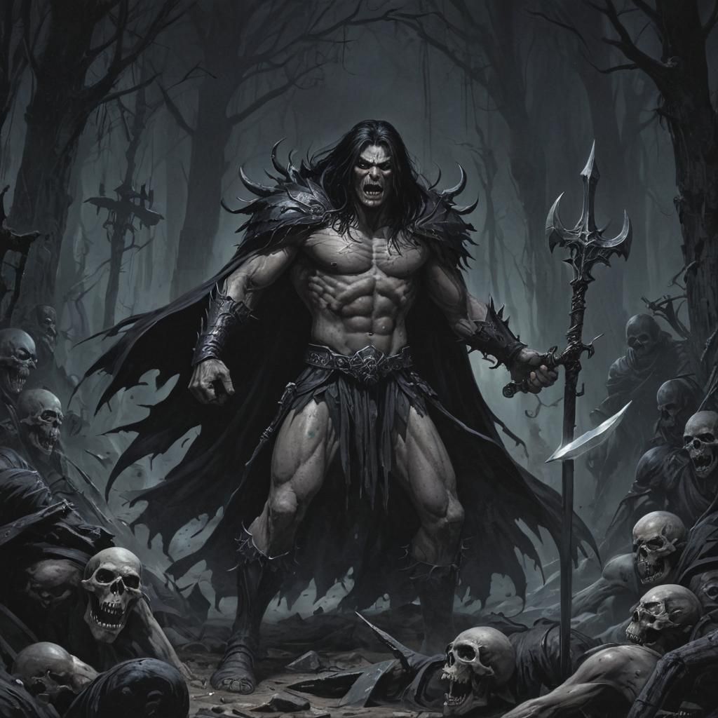 Grimdark Fantasy Image Generated by AI