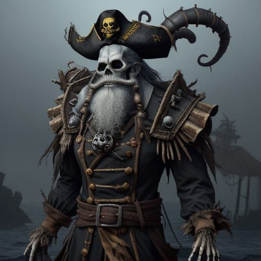 Towering Ghost Pirate Lord with Burning Eye