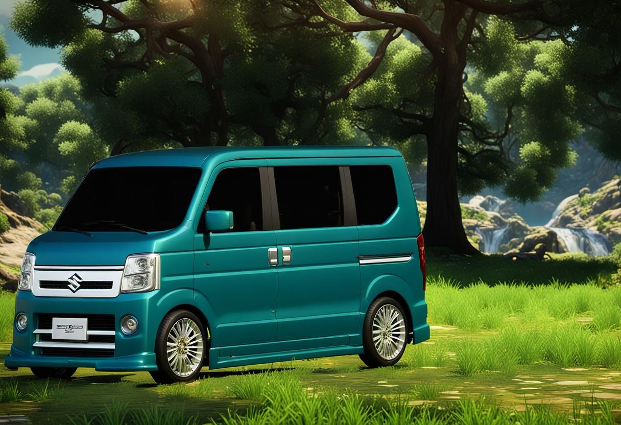 Luxurious Suzuki Every Microvan in 3D Render