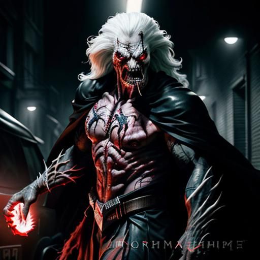 Knull in Dark Alleyway: Cinematic Film Still