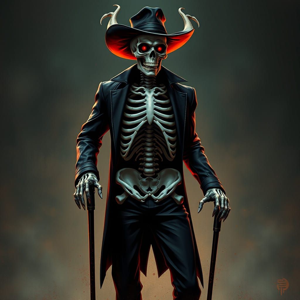 Elegant Skeleton Trickster Master