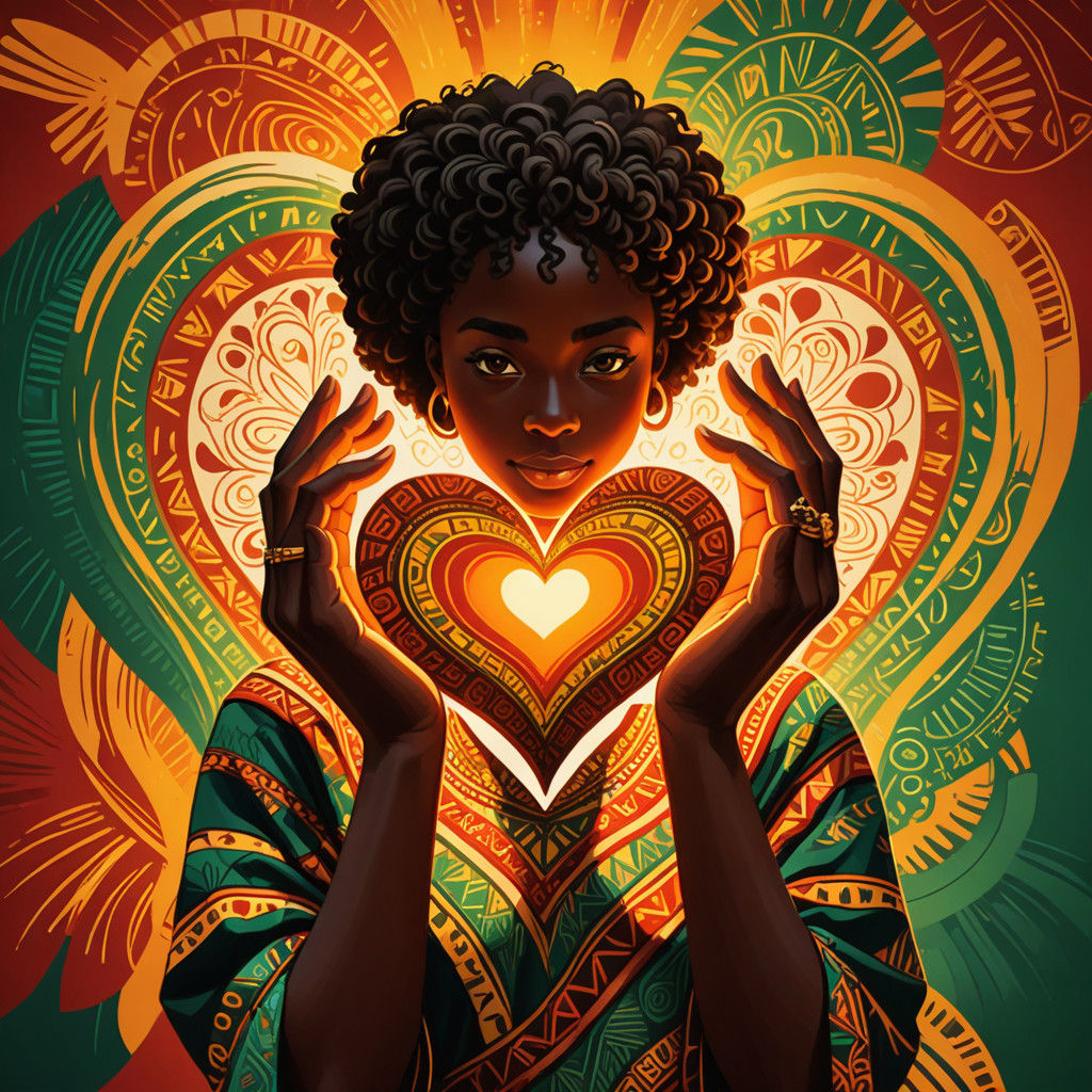 Interconnected Hands Unite in Heartfelt African-Inspired Art...