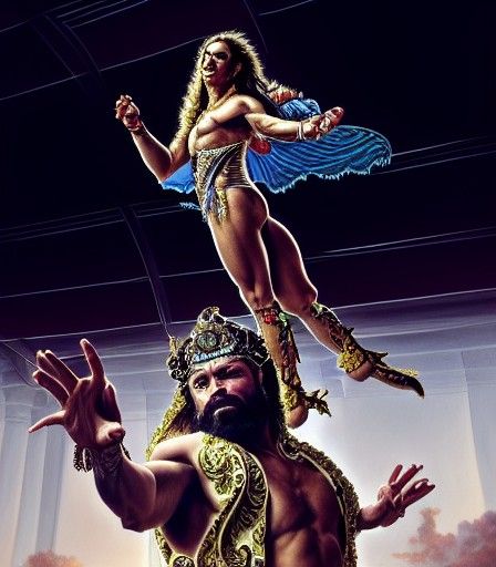 Macho Man's Rococo Ascension in Buddha's Palm