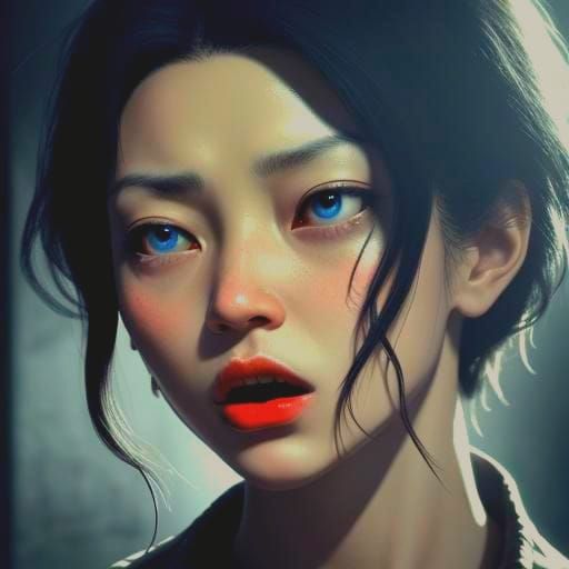 Tormented Figure Screams in Abandoned Church, Surrealism