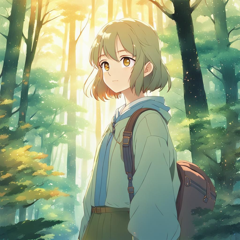 Yana in Serene Forest: Anime Key Visual