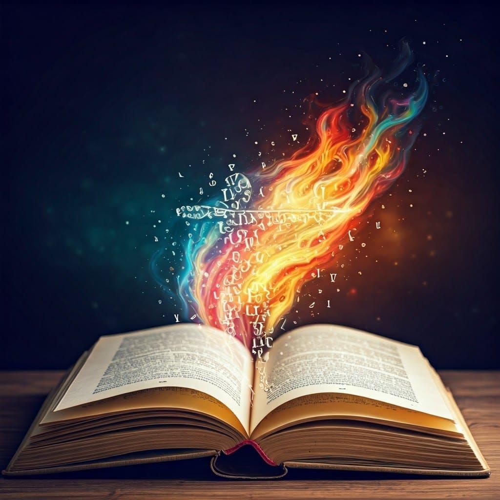 Surreal Archer Emerges from Watercolour Book