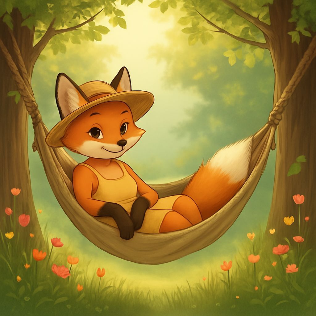 Fox in Hammock: A Summer Afternoon Dream
