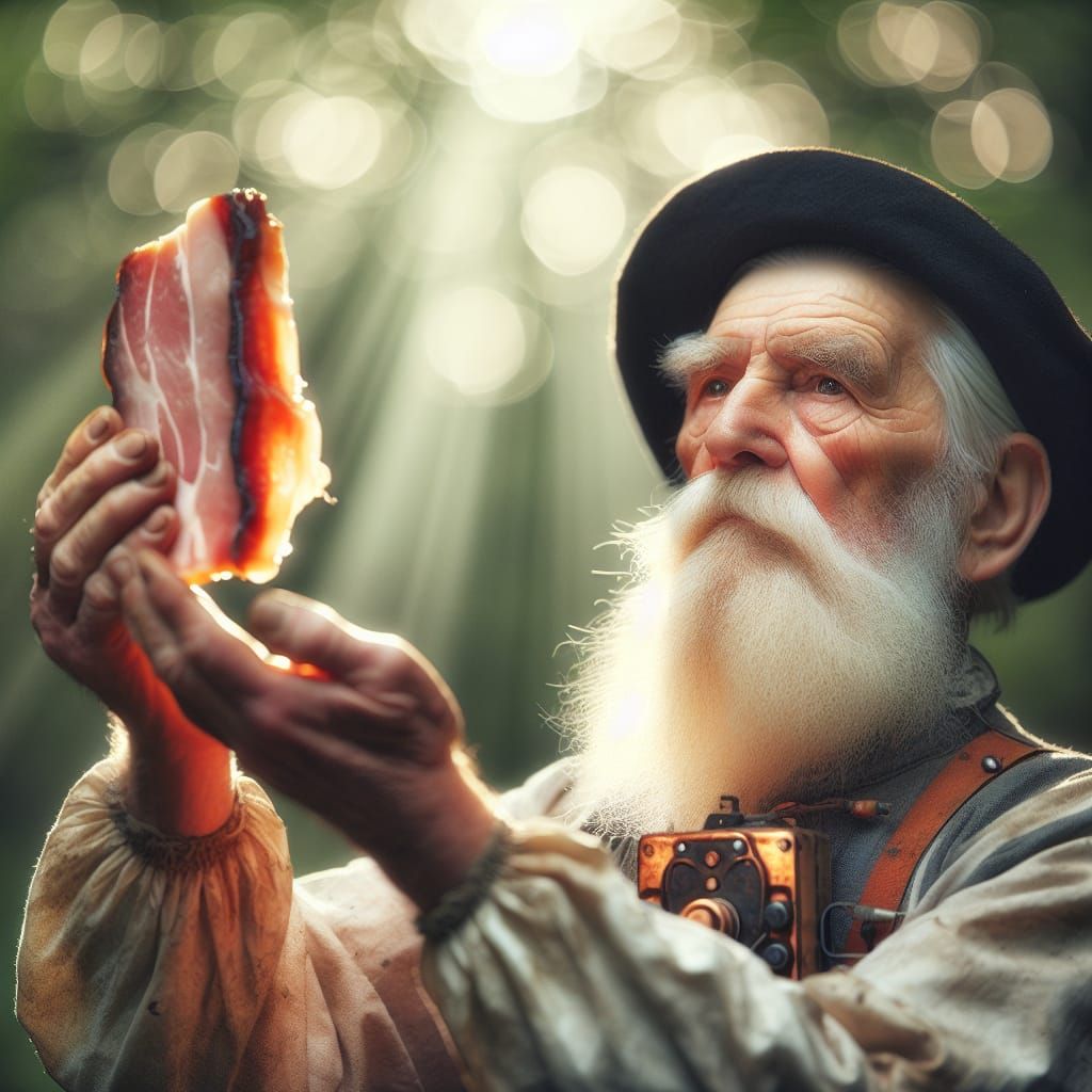 Uncle Electric Holds Wet Meat Out As An Offering To God II