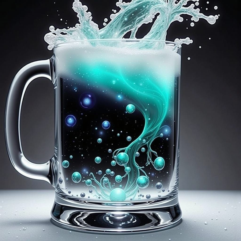 Laminar Flow Drink in Crystal Tankard