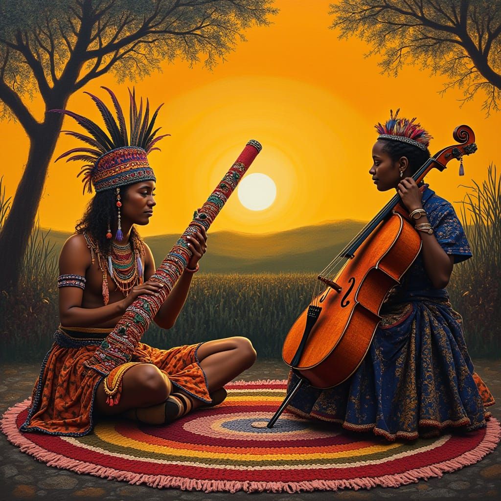 Traditional Australian Musician Meets Elegant Cellist in a D...