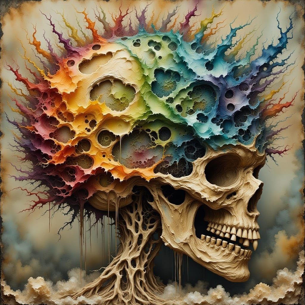 Impact of Concussion Explored in Mixed Media Art