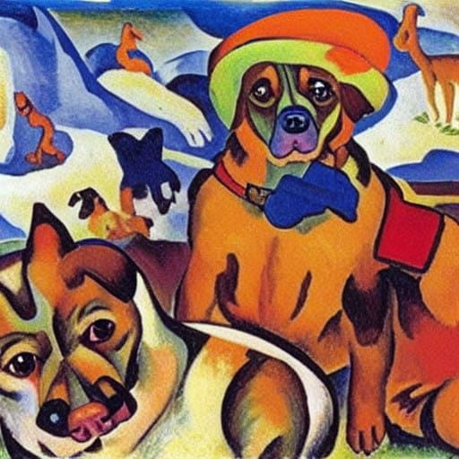 Canine Driver Explores Endless Steppe Landscape in Futuristi...