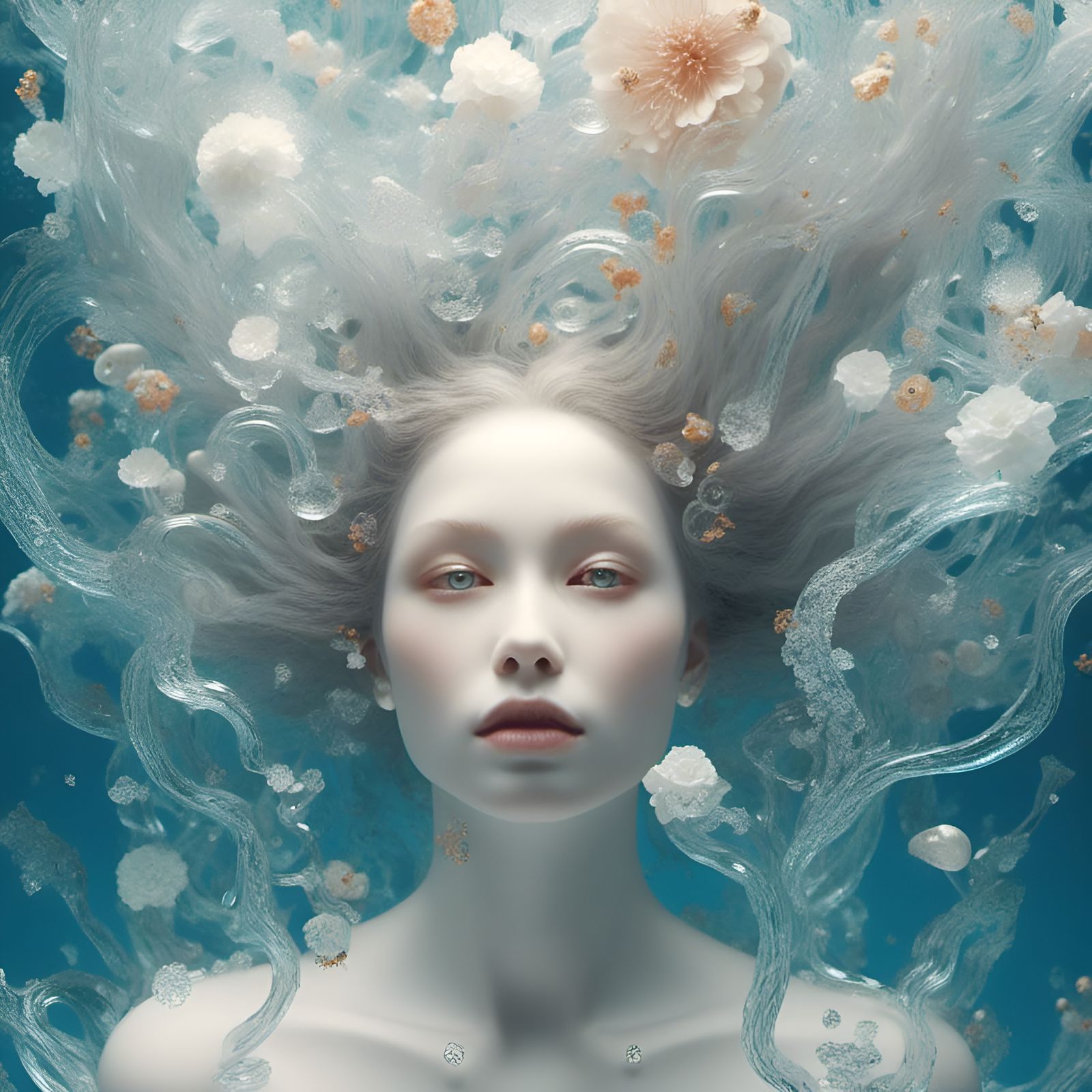 Ethereal Goddess of Crystal Waters