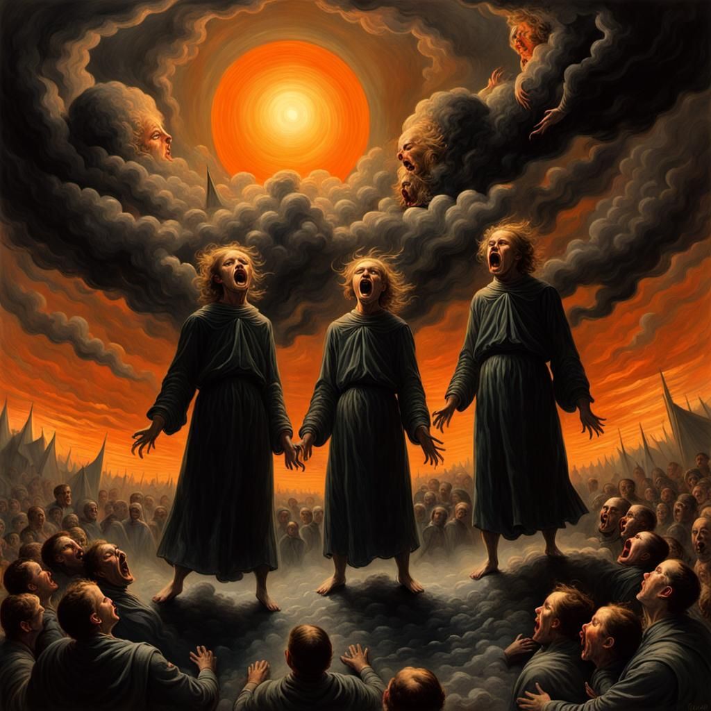 Twins Screaming in a Crowd of Madmen