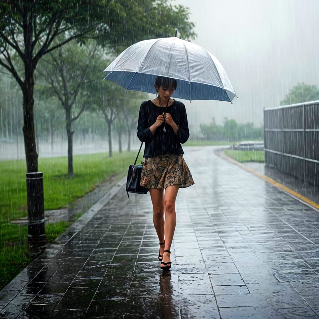 AI Image of Summer Rain