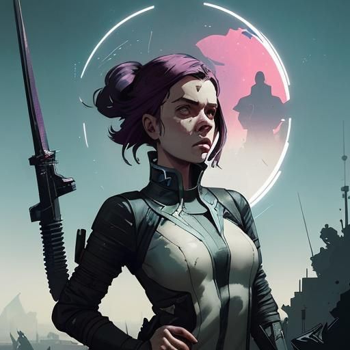 Futuristic Freedom Fighters with Swords